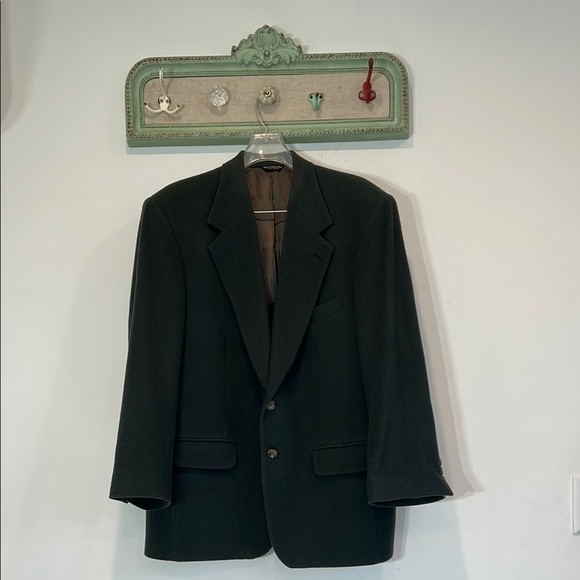 Vintage Peterborough Row x Bloomingdale’s Camel Hair Classic Men's Blazer Green - Picture 1 of 8